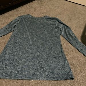 A workout long sleeve shirt